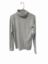 Athleta Sz M Flurry Peak UPF 50 Top Turtleneck Base Layer Gray Blouse picture