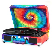 Victrola Journey Suitcase Record Player - Tie Dye - Factory Direct picture