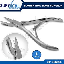 3 Pcs Of Blumenthal Bone Rongeur 30 Degree 5.5