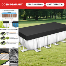 7x10 ft Rectangle Winter Pool Cover for Above Ground Pools - Heavy Duty 420D Mat picture