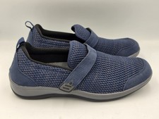 Orthofeet Quincy 823 Womens Size 11 B Navy Blue Stretch Orthopedic Shoes Comfort picture
