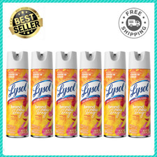 (6 Pack) Lysol Disinfectant Spray, Mango Hibiscus, 19 oz, Sanitizing, Deodorizer picture