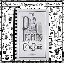 1882 The People's Cook Book 185 Pages picture
