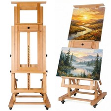 Movable Large H-Frame Painting Easel - Artist Studio Easel, Heavy Duty Art Easel picture