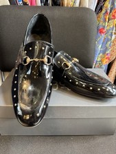 NEW SIGOTTO Uomo Men's Black Color Dress Leather Loafers Shoes  Size 10 picture