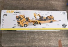 Die-cast Construction Toys Set w/Semi Truck, Excavator, Bulldozer 1:40 picture