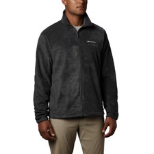 Men's Columbia Steens Mountain Fleece In Charcoal Full Zip Jacket Size Small New picture