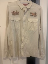 NWT Howler Bros Texas Longhorns College Gaucho Snap Shirt Embroidered Men's L picture