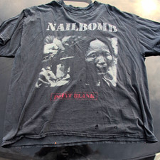 Vintage 1994 Nailbomb Point Blank T-Shirt 2XL Max Cavalera Sepultural Metal picture