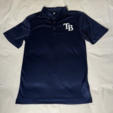Fanatics Tampa Bay Rays Men’s S Navy Blue Performance Polo Shirt Majestic picture