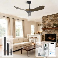 Homlit Outdoor Ceiling Fan Without Light, 42Inch Smart Ceiling Fan with Remot... picture