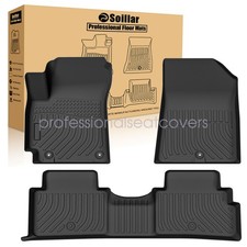 For 2020-2025 Kia Soul TPE 3D Front & 2nd Row Floor Mats Liner Set Black New 3D picture