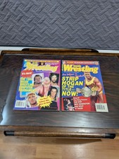 Vintage Inside Wrestling Magazine Lot 1995 Hulk Hogan WWF WCW UFC 7 Ad Pin-Ups picture