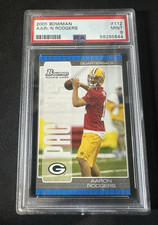 2005 BOWMAN #112 AARON RODGERS ROOKIE CARD MINT PSA 9 CLEAN SLAB picture