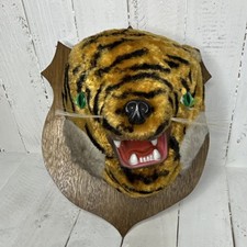 Vintage 1960s Rushton Wall Plaque Faux Taxidermy Tiger Head Wall Mount picture