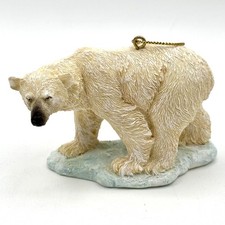 WWF World Wildlife Fund Polar Bear Figurine Ornament Vintage 2001 Bloomingdale's picture