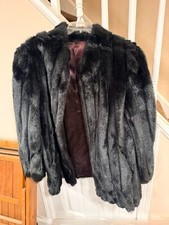 vintage 1940's synthetic fur jacket no label picture