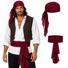 Pirate Accessories Set Men Women Halloween Costume Party Prop RAINFLOW FROM USA picture