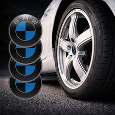 4 Pieces BMW Wheel Hub Cap Stickers, 3D Resin- picture