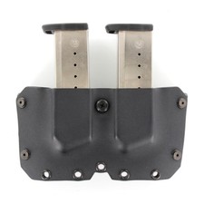 OWB Kydex DOUBLE MAG Holster - SINGLE STACK Models - MATTE BLACK picture