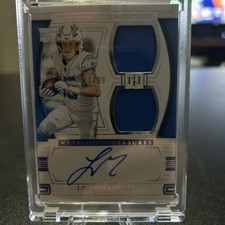 2024 Panini National Treasures Ladd McConkey Rookie On Card Dual Patch Auto /99 picture