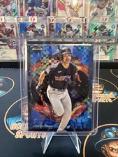 2024 Topps Finest Rare Steven Kwan #244 Blue Checkerboard Refractor /49 Guardian picture