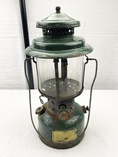Vintage US Marked Coleman Lantern Original Pyrex Glass Military Forest Rough picture