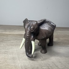 Elephant Toy Figure Brown Female African Zoo Safari Animal Figurine 3” Education picture