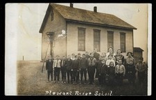 PLEASANT RIDGE SCHOOL 1909 REAL PHOTO CARD - Yohoghany, PA Westmoreland Co. DPO picture