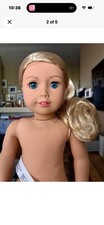 American Girl 2025 Glimmering Gold Holiday Collector Doll Blonde Blue Eyes 18