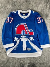 Quebec Nordiques Colorado Avalanche Fanatics Premium Mittelstadt #37 Jersey 56 picture