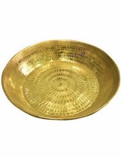 PLANET 007 Indian Traditional Brass Parat Parant-17.5 Inches picture