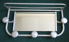 vintage french alloy coat and hat  rack 1930s.63 cm long 30 cm tall picture