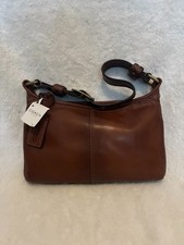 Coach 11415 Burnished Leather Brown Shoulder Bag w/ Dust Bag Hangtag picture