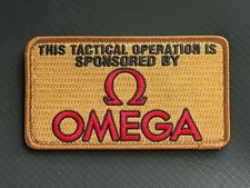 Omega Tactical Operation Morale Patch Embroidered Hook Loop EDC 4” x 2.25” picture