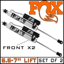 Fox 2.0 Remote Reservoir Front Shocks fit 17-26 Ford F250 F350 4WD w/5.5-7