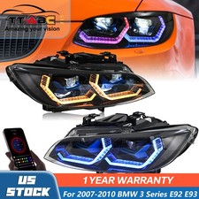 For 2007-2010 BMW 3 Series E92 E93 LED Headlight Assembly Front Headlamps SETS picture