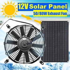 50W/80W Solar Powered Attic Fan System Roof Vent Fan for Attic / Greenhouse RVs picture