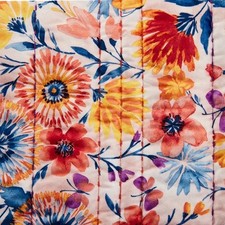 The Pioneer Woman Fluttering Fancies Full Queen Velvet Bed Quilt, Reversible picture