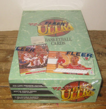 1992-93 FLEER ULTRA SERIES 1 BASKETBALL FACTORY SEALED 36 PACK BOX NBA picture