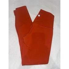 lululemon High Rise Full Length Leggings Orange Size S picture