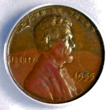 Lincoln Wheat 1 Cent 1955 . Double Die Obverse Attractive Key Date picture