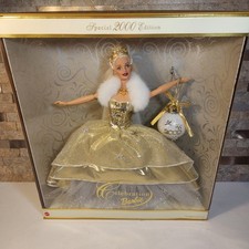 Mattel Celebration Barbie Doll Special 2000 Edition Gold Gown with Ornament picture