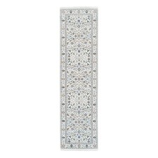 2'10 x 10 Wool and Silk Ivory Nain All Over Design Hand Made Runner Rug G11197 picture