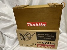 Makita 9741SP1 Wheel Sander with Wire Brush Wheel 120mm Wooden box brush New jpn picture