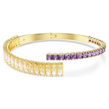 Elegant Baguette & Square Crystal Bangle - Swarovski Elements Jewelry picture