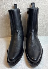 Franco Cuadra  Men’s Black Dress Leather Zip  Boot 7.5 Mex. 26.5 picture
