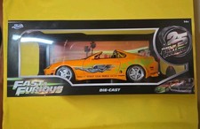 1993 TOYOTA SUPRA ORANGE FAST & FURIOUS 25 YEARS 1/18 DIECAST  JADA 37770 NIP🔥 picture