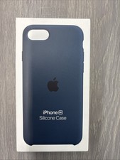 NEW OEM Apple Abyss Blue Silicone Case Cover for iPhone 8 7 6 6S SE picture