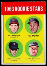 1963 Topps Baseball #301-576 Set Break Pick From List **Review Description picture